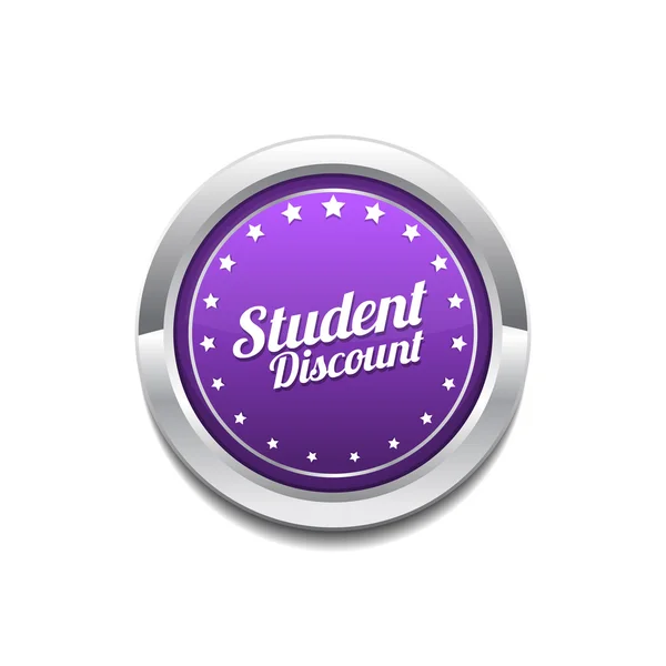 Design de Ícone de Desconto para Estudantes — Vetor de Stock