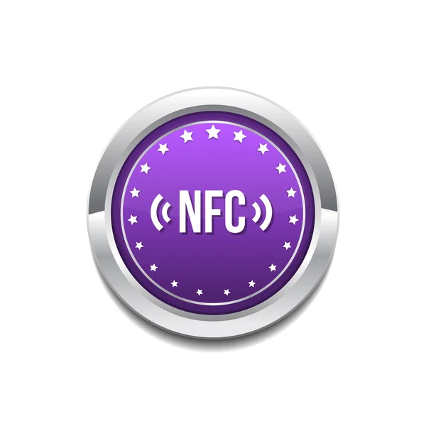 Nfc-Symbol-Taste lizenzfreie Stockillustrationen