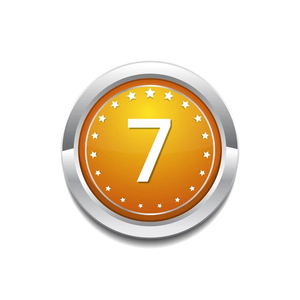 7 Número icono de diseño — Archivo Imágenes Vectoriales