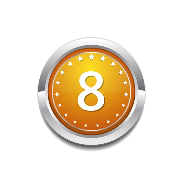 8 numer ikona designu — Wektor stockowy