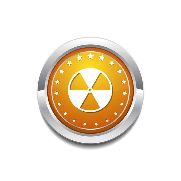 Radioaktív jel ikon tervezés — Stock Vector