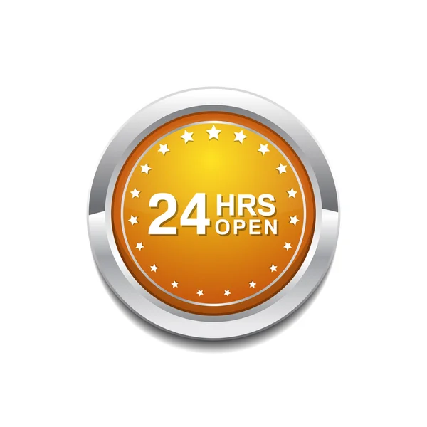 24 Heures Open Icon Design — Image vectorielle