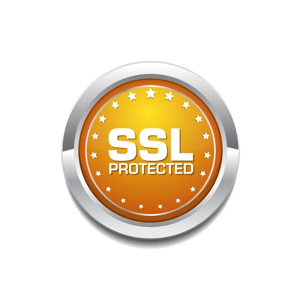 Дизайн значков с защитой SSL — стоковый вектор