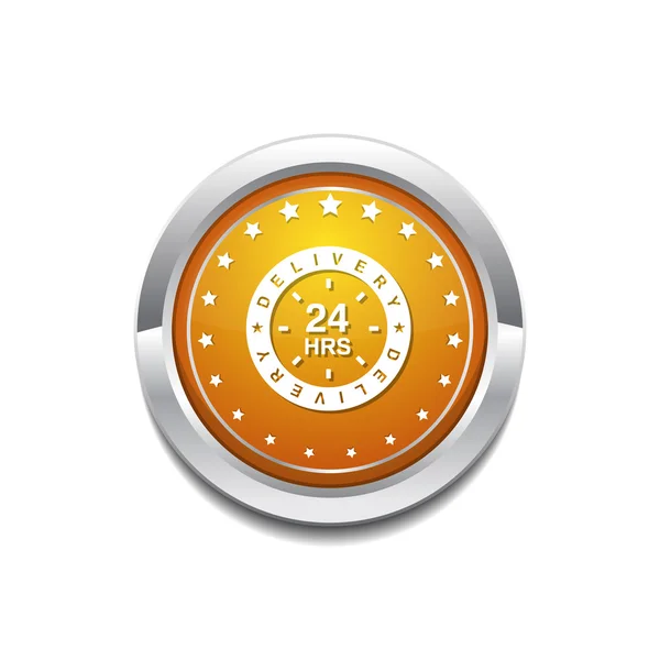 24 timmars leverans ikon Design — Stock vektor