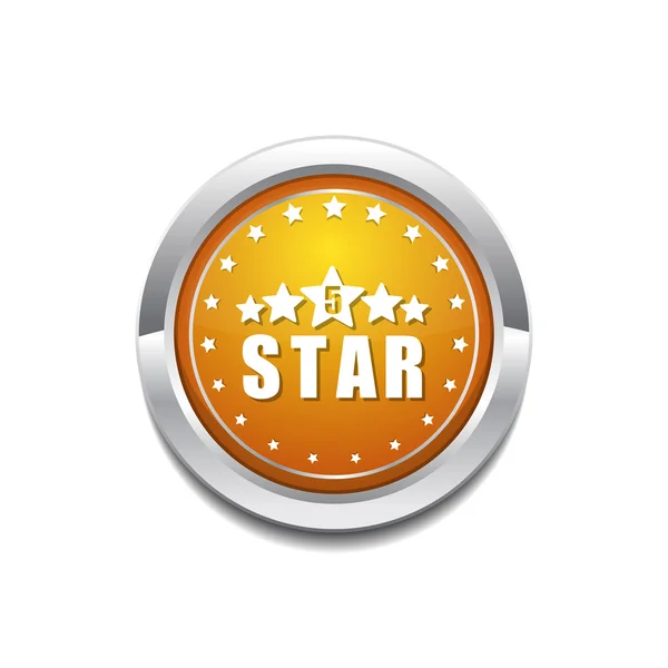 5 hvězd ikony designu — Stockový vektor
