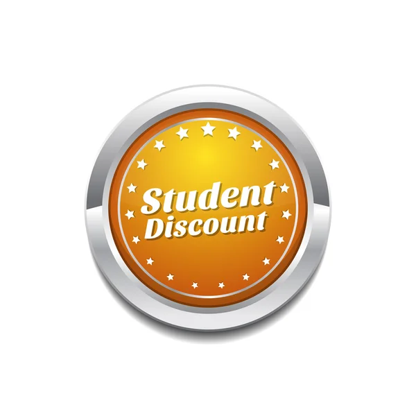 Student Discount Icon Design — Stock Vector