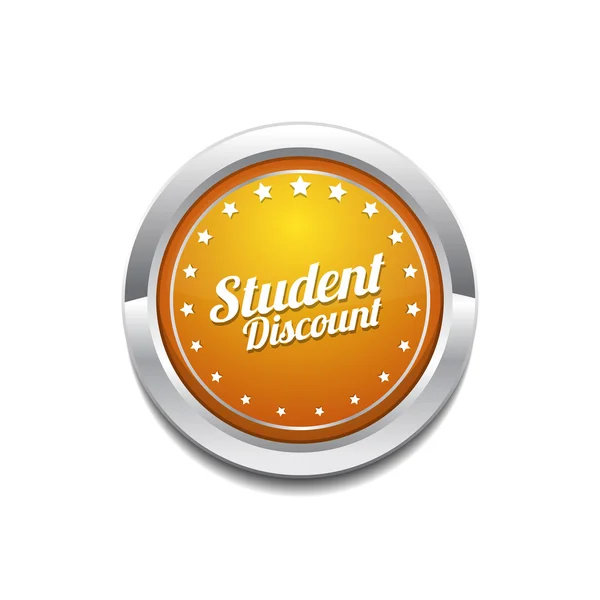 Student Discount Icon Design — Stock Vector