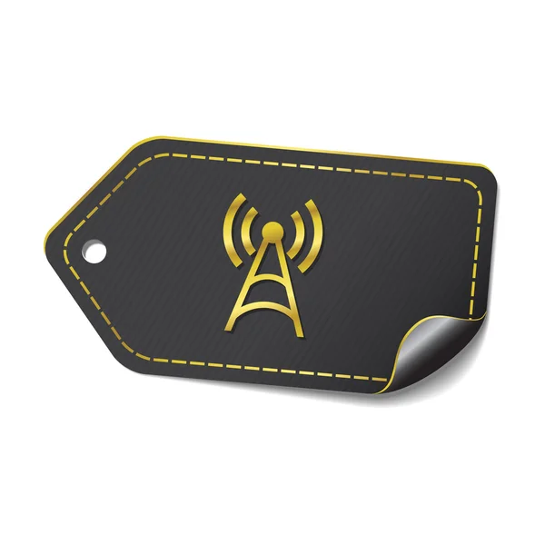 Diseño de iconos de señal de radio — Vector de stock