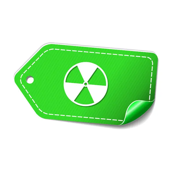 Radioaktív jel ikon tervezés — Stock Vector