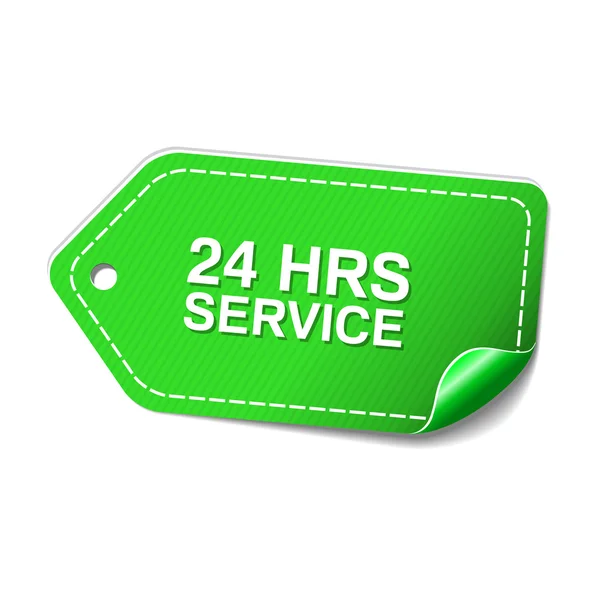 24 Hours Service Icon Design — Stock Vector