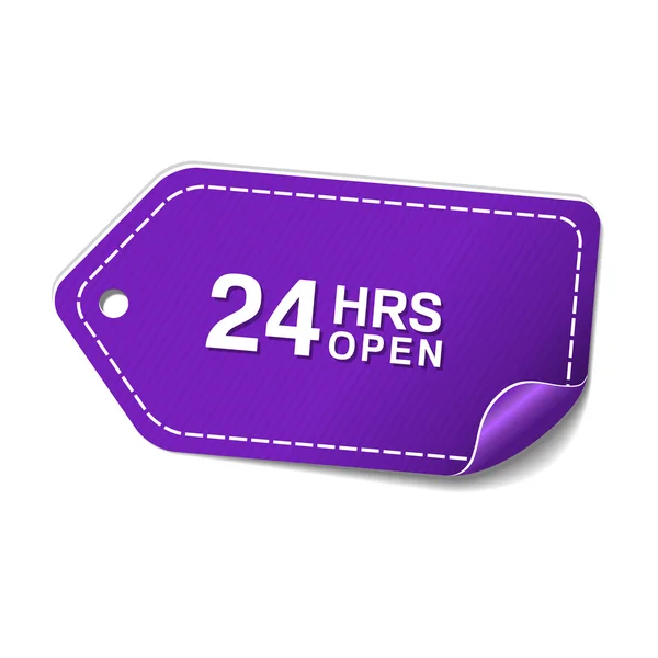 24 Heures Open Icon Design — Image vectorielle