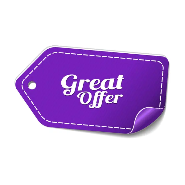 Great Offer Icon Design — Stock Vector