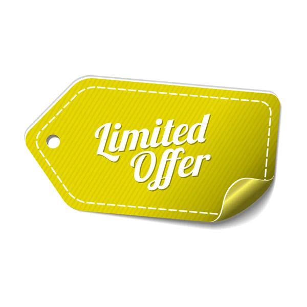 Limited Time Offer Icon Design — Stock Vector