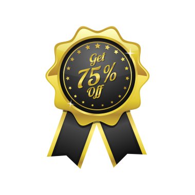 Yüzde 75'i simgesi tasarım almak