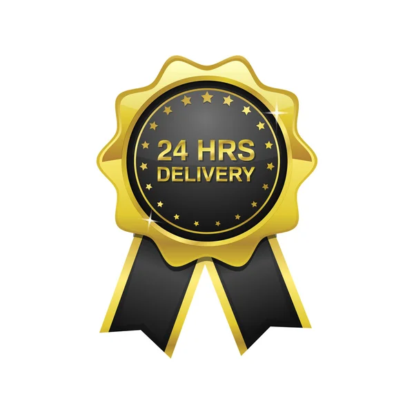 24 Hours Delivery Icon Design — Stock Vector