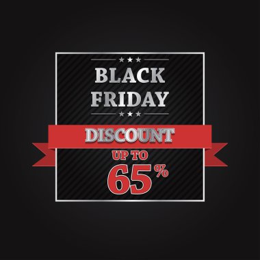 Siyah Cuma satış vektör Banner tasarımı