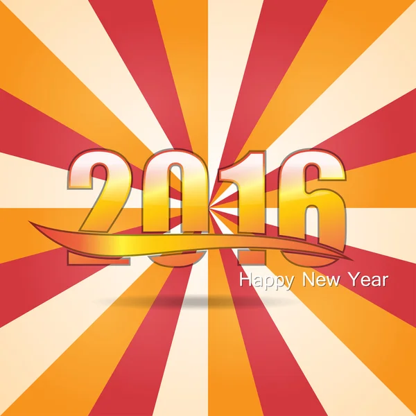 Feliz año nuevo 2016 Fondo de pantalla de diseño — Vector de stock