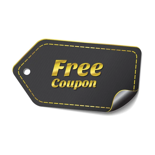 Icône coupon gratuit — Image vectorielle