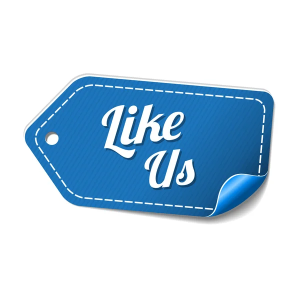 Like Us Icon Design — Stock Vector