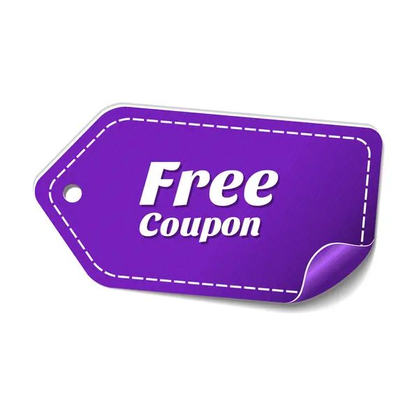 Icône coupon gratuit — Image vectorielle