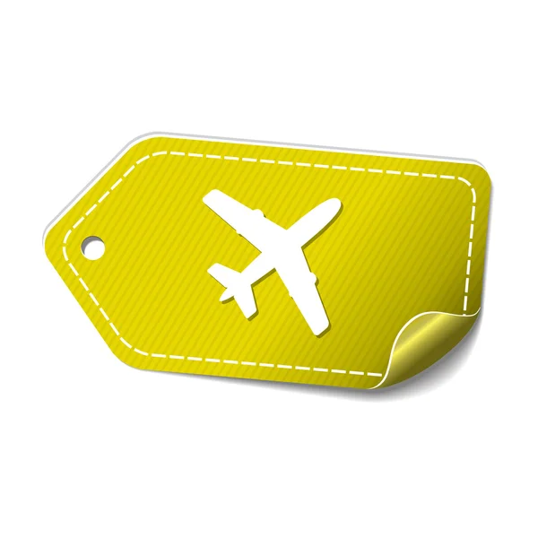Uçak işareti simgesi tasarım — Stok Vektör