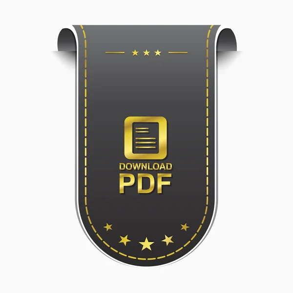 Ikona stahování PDF — Stockový vektor