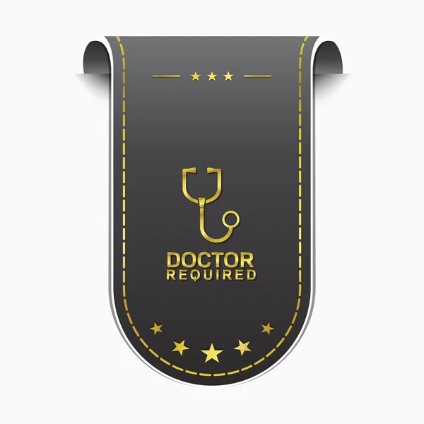 Doctor Required Icon — Stock Vector