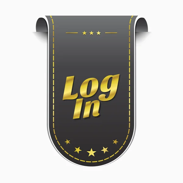 Log In Icon Design — Stock Vector