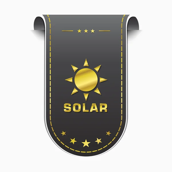 Diseño de icono solar Vector de stock