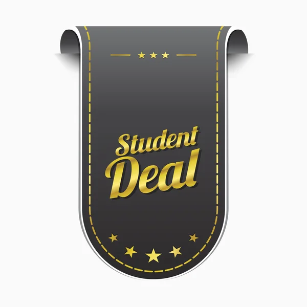 Student Deal Icon Design — Stock Vector