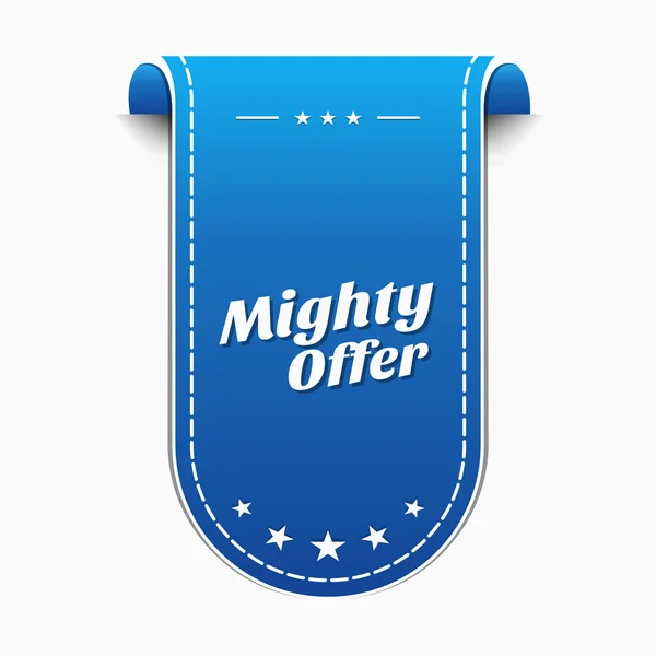 Mighty Offer Icon Design — Stock Vector