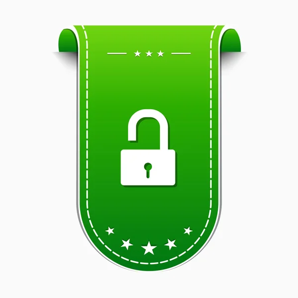 Unlock Icon Design — Stock Vector