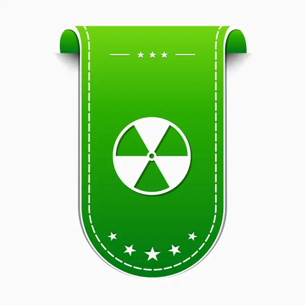Radioaktív aláírás ikonra — Stock Vector