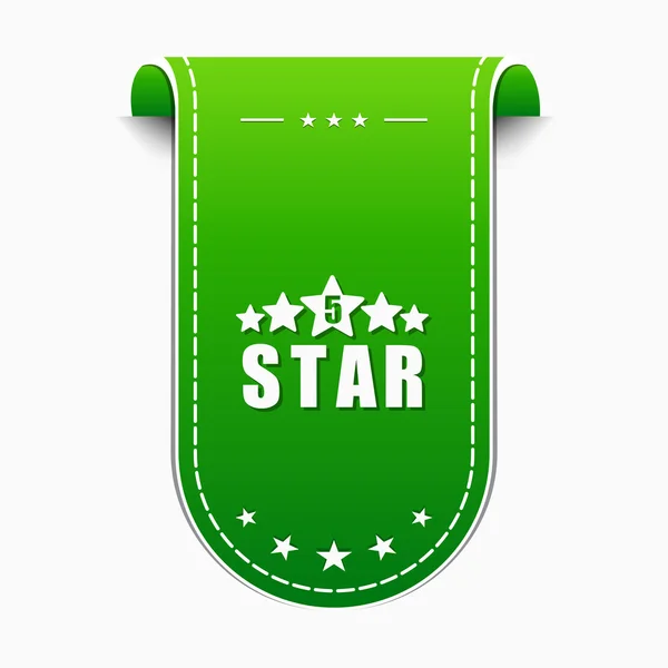 5 gwiazda ikona designu — Wektor stockowy