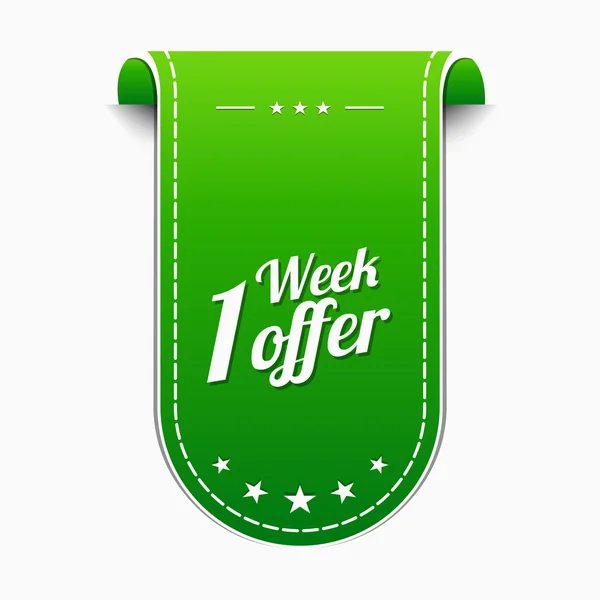 1 Week Offer Icon — Stock Vector