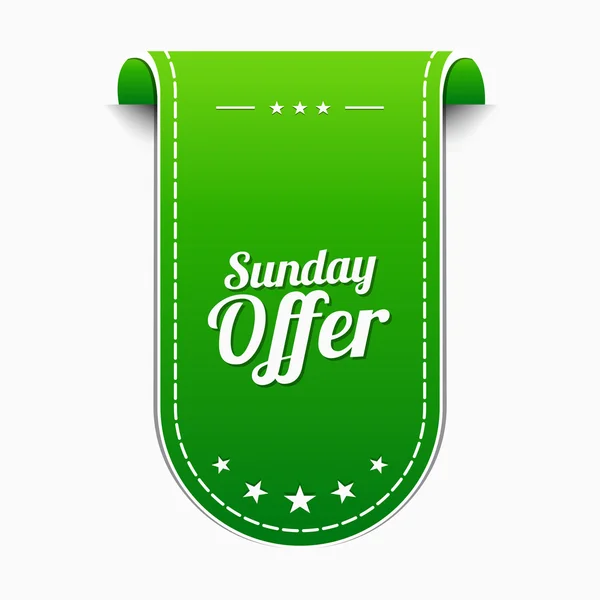 Sunday Offer Icon — Stock Vector