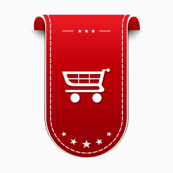 Ikona nákupního košíku — Stockový vektor