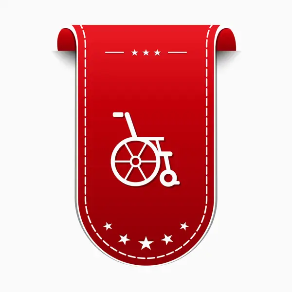 Wózek inwalidzki ikona designu — Wektor stockowy
