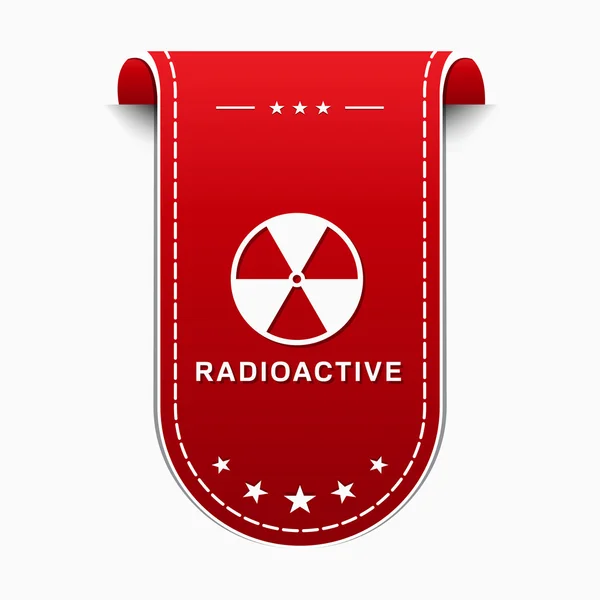 Icono de signo radiactivo — Vector de stock