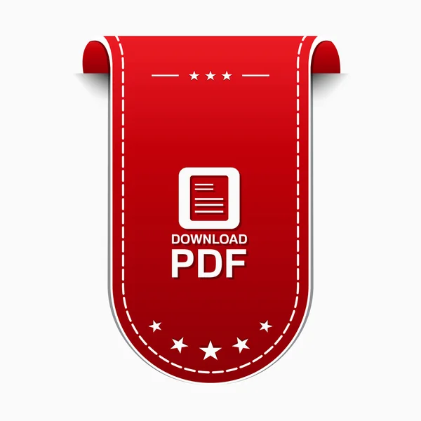 Icono de descarga PDF — Vector de stock