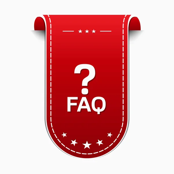 FAQ Icon Design — Stockový vektor