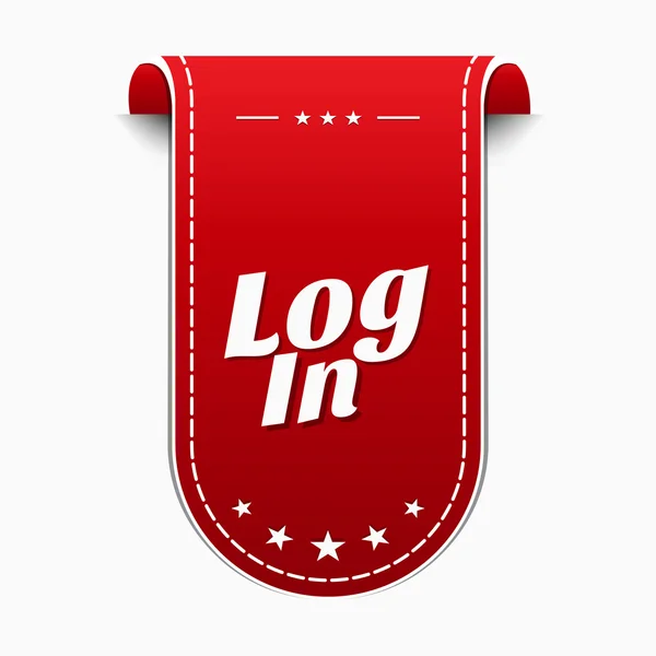 Log In Icon Design — Stock Vector