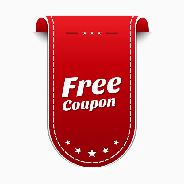 Icône coupon gratuit — Image vectorielle