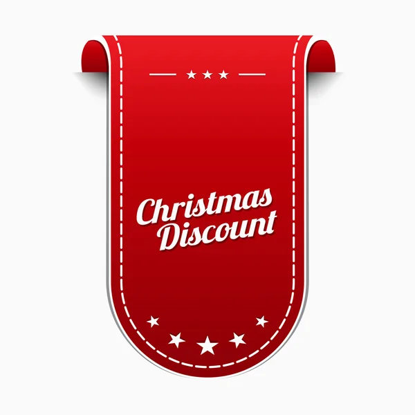Ícone de desconto de Natal —  Vetores de Stock