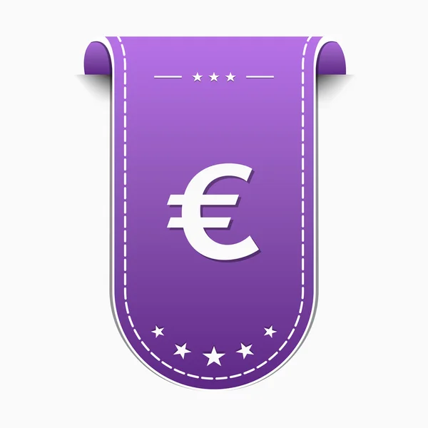 Znak euro ikona designu — Wektor stockowy