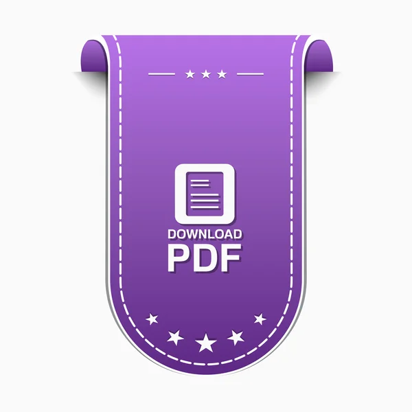 Ícone de download PDF — Vetor de Stock