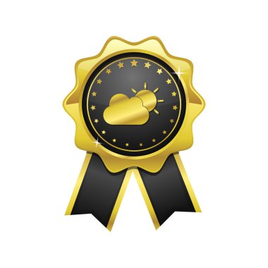 Güneşli bulut simgesi tasarım