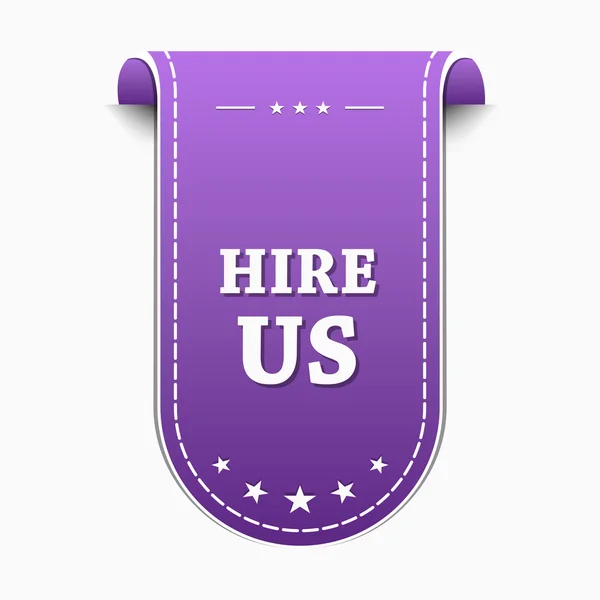 Hire Us Icon Design — Stock Vector