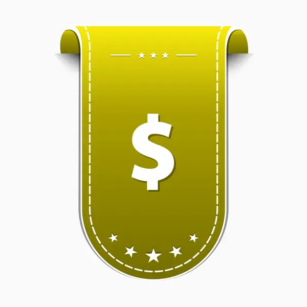 Dólar signo icono — Vector de stock