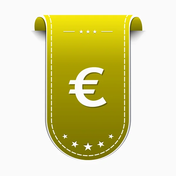 Euro Sign Icono de diseño — Archivo Imágenes Vectoriales